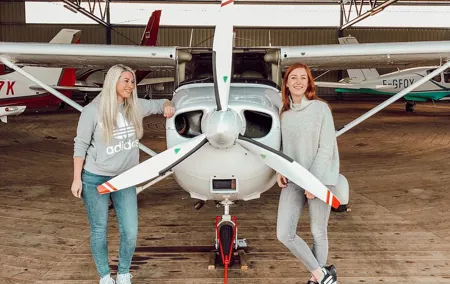 Fly above the Vienna in a private plane
