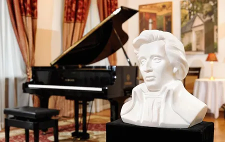 Chopin Piano Concert at Chopin Gallery with a Glass of Wine