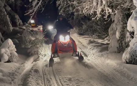 Zakopane NIGHT Snowmobiles Bonfire and Transfers from Krakow