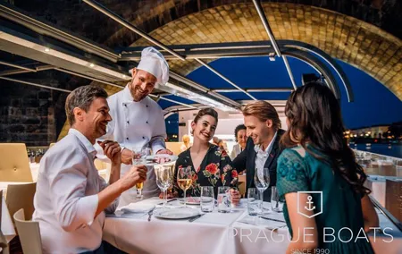 Prague Boats 3-hours Crystal Dinner Cruise