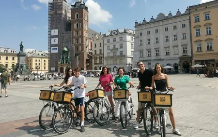 Historic Guided Bike Tour in Krakow