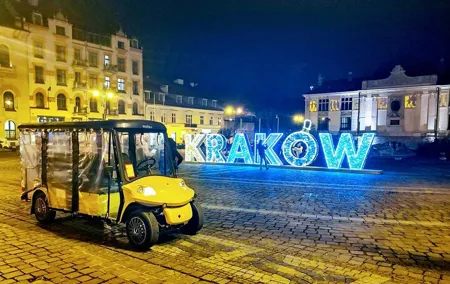Krakow: Old Town Sightseeing by Golf Cart and Wawel Castle Guided Tour