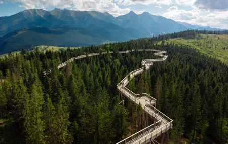 From Krakow: Zakopane, Slovakia Treetop Walk & Thermal Baths