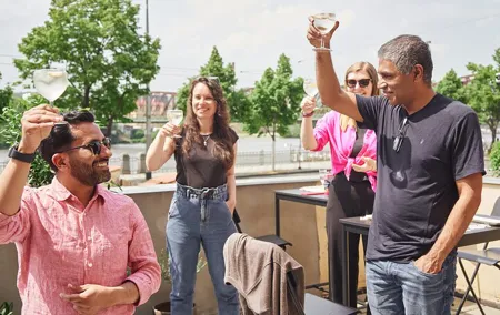 Gourmet Brunch with Chef: Unlimited Drinks & Stunning River Views