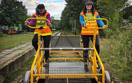 Railway Handcar Tour with Optional Vineyard Visit