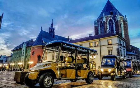 Krakow Guided Tour by Golf Cart in Old Town, Wawel Castle & Salt Mine Wieliczka