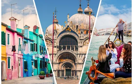 St Mark's, Doge's Palace, with Murano and Burano & Gondola Ride