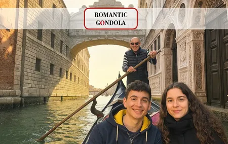 Shared Gondola Ride in Venice through enchanting Bridge of Sighs