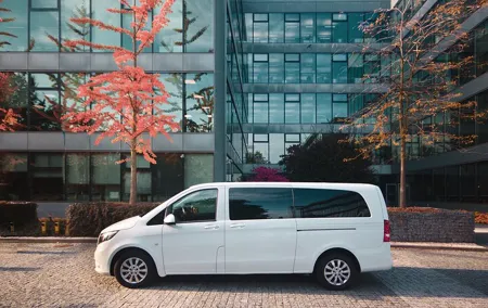 Private ROUND-TRIP (FROM and TO the AIRPORT) by MINIVAN Mercedes Vito 8+1pax
