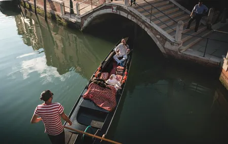 Gondola Ride with violinist and champagne