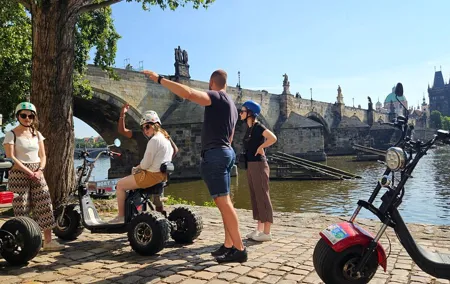 Prague Panoramic Views Live Guided Tour on Trike, eBike, eScooter