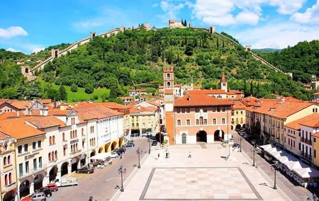 Middle ages, castles, walled towns of Cittadella and Marostica