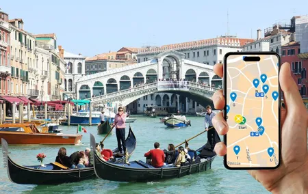 Self-guided scavenger hunt and city game in Venice