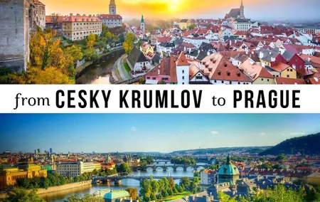 Transfer from Cesky Krumlov to Prague: Private daytrip with 2h for sightseeing