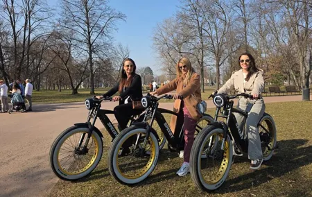 Grand City Tour of Prague on Retro Styled E-Bike