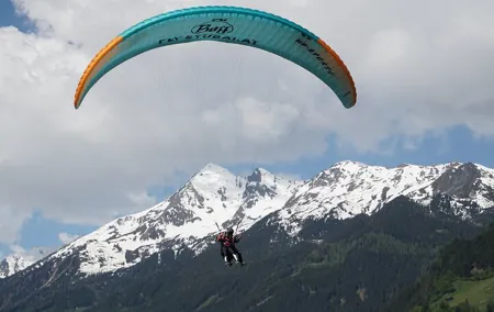 Paragliding in the morning