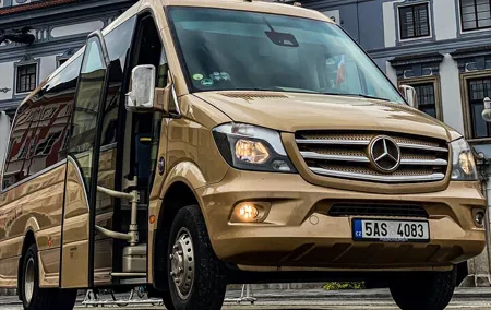 From Prague to Budapest - Private Transfer by MINIBUS Mercedes Sprinter 19+1pax