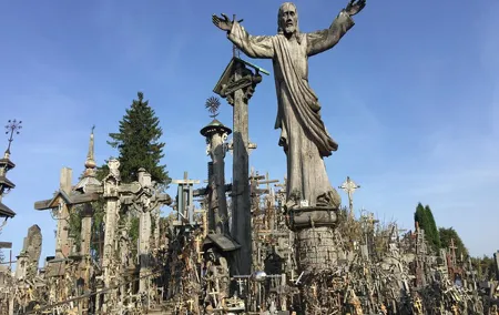Route of John Paul II: Hill of Crosses, Tytuvenai, Shrine of our Lady of Siluva