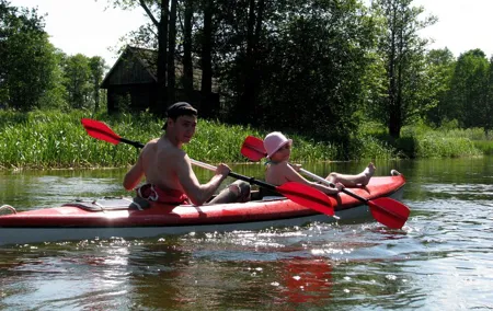 Self guided kayaking on the Žeimena River in eastern Lithuania
