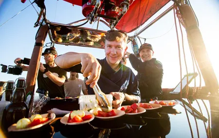 Exclusive Dinner in a Hot Air Balloon