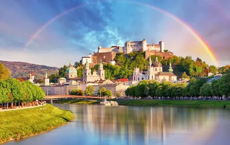 Salzburg Old Town Walking Tour, Mozart, Mirabell Gardens