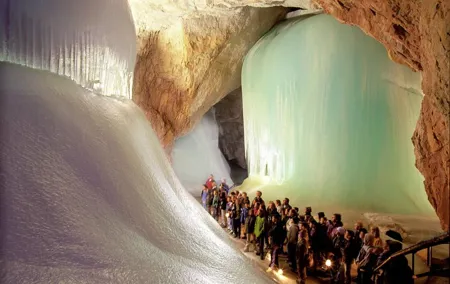 Ice Caves, Waterfalls, and Salt Mines Private Tour from Salzburg