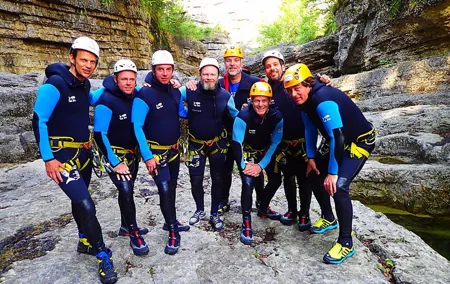 Canyoning in Almbach with a state-certified guide