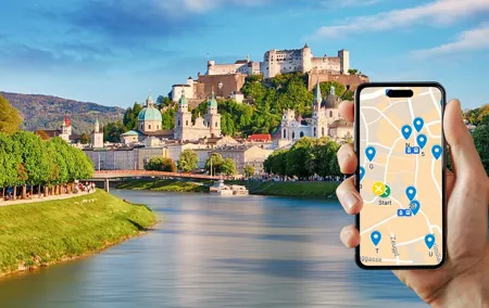 Self-guided scavenger hunt and city game in Salzburg