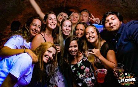 Clock Tower Bar Crawl in Prague ending at Prague's BIGGEST CLUB