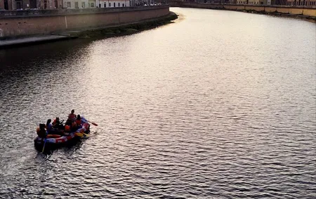 Pisa: rafting tour with aperitif