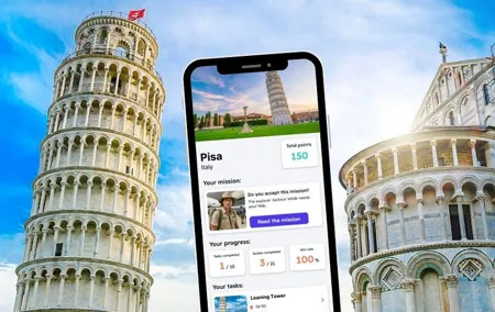 Pisa Exploration Game and City Tour on your Phone
