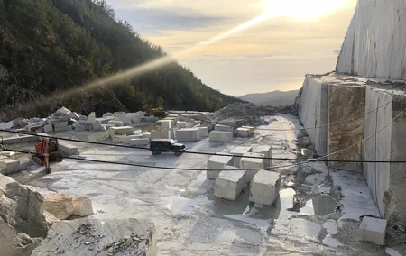 Private Tour of Carrara Marble Quarries with Aperitivo at Sunset