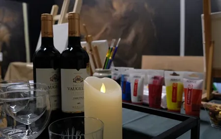 Wine and Paint Experience in Saint Gilles, Belgium