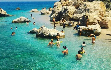 Yacht Tour to Suluada Island from Antalya with transfer and lunch