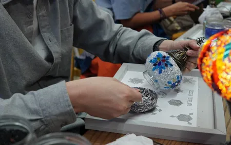 Traditional Turkish Mosaic Lamp Making Workshop in Antalya