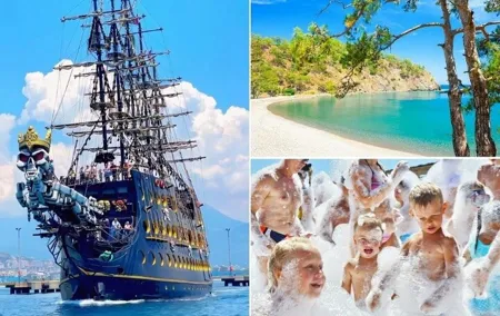 Antalya GONSTER Pirate Party Boat : Lunch & Soft Drink & Transfer