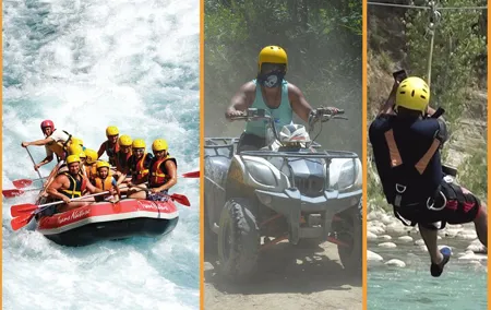 Full-Day Adventure 3 in 1 activity from Antalya to Köprülü Canyon National Park