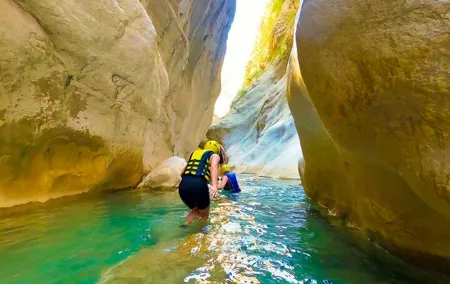 Canyoning and Rafting Adventure incl. Lunch from Antalya