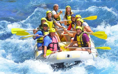 Rafting activity full of adrenaline