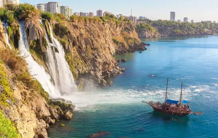 Boat Trip to Antalya Lower Düden Waterfall