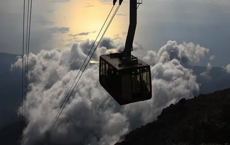 Tahtali cable car, 2350 m above sea level ! From Antalya