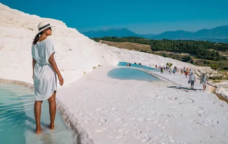 Pamukkale Hierapolis Travertines Tour w/ lunch from Antalya