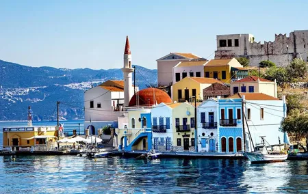 Greek island of Megisti (Kastellorizo) from Antalya and regions