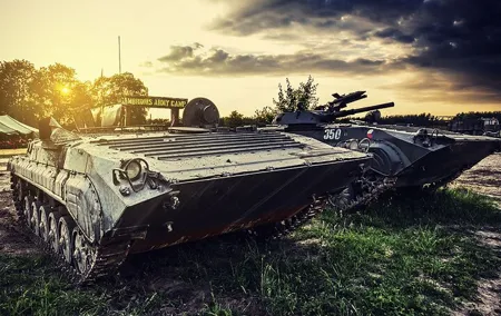 Military Experience Tank Driving and AK 47 Shooting