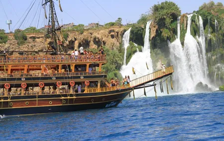 Antalya Pirate Boat Tour with Foam Party Soft Drinks & Transfer