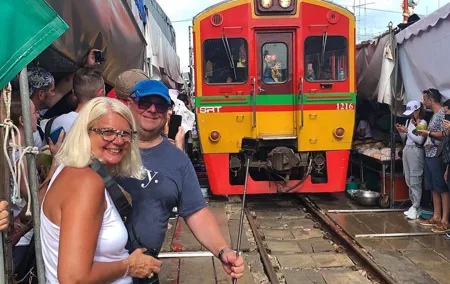 Floating and Railway Market (Optional Waterfall): Private Tour