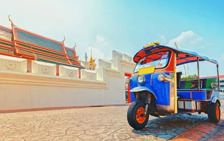 Experience Bangkok with typical Thai tuk-tuk