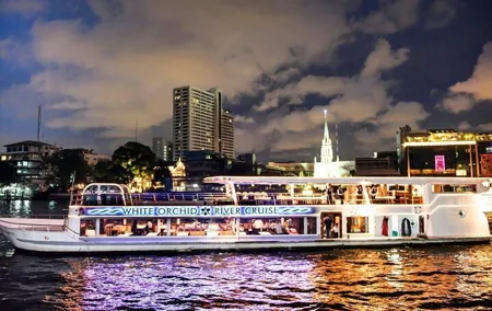 White Orchid Sunset Dinner Cruise Calypso Ladyboy Cabaret Show
