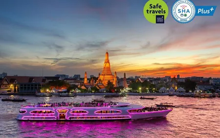 5 Star Luxury Bangkok Dinner Cruise On Wonderful Pearl Cruise