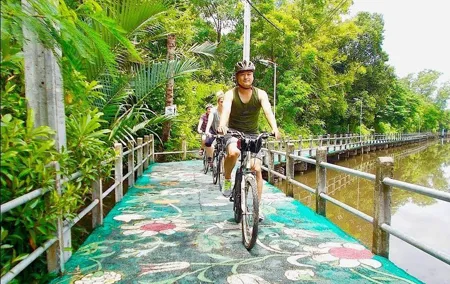 Bangkok's Green Lung Jungle Cycling Adventure Tour